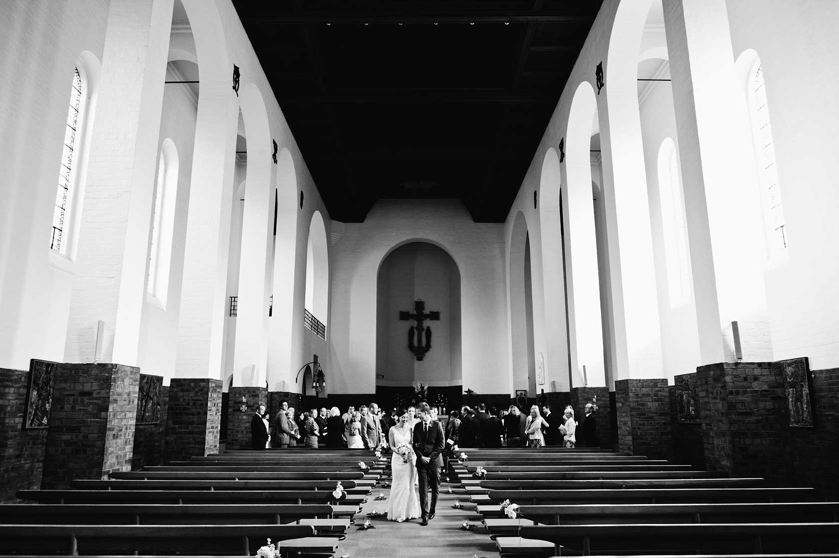 Reportage Wedding Photography at St Peters RC Church Edinburgh